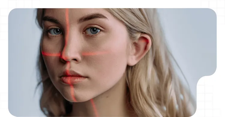 girl doing a identity verification
