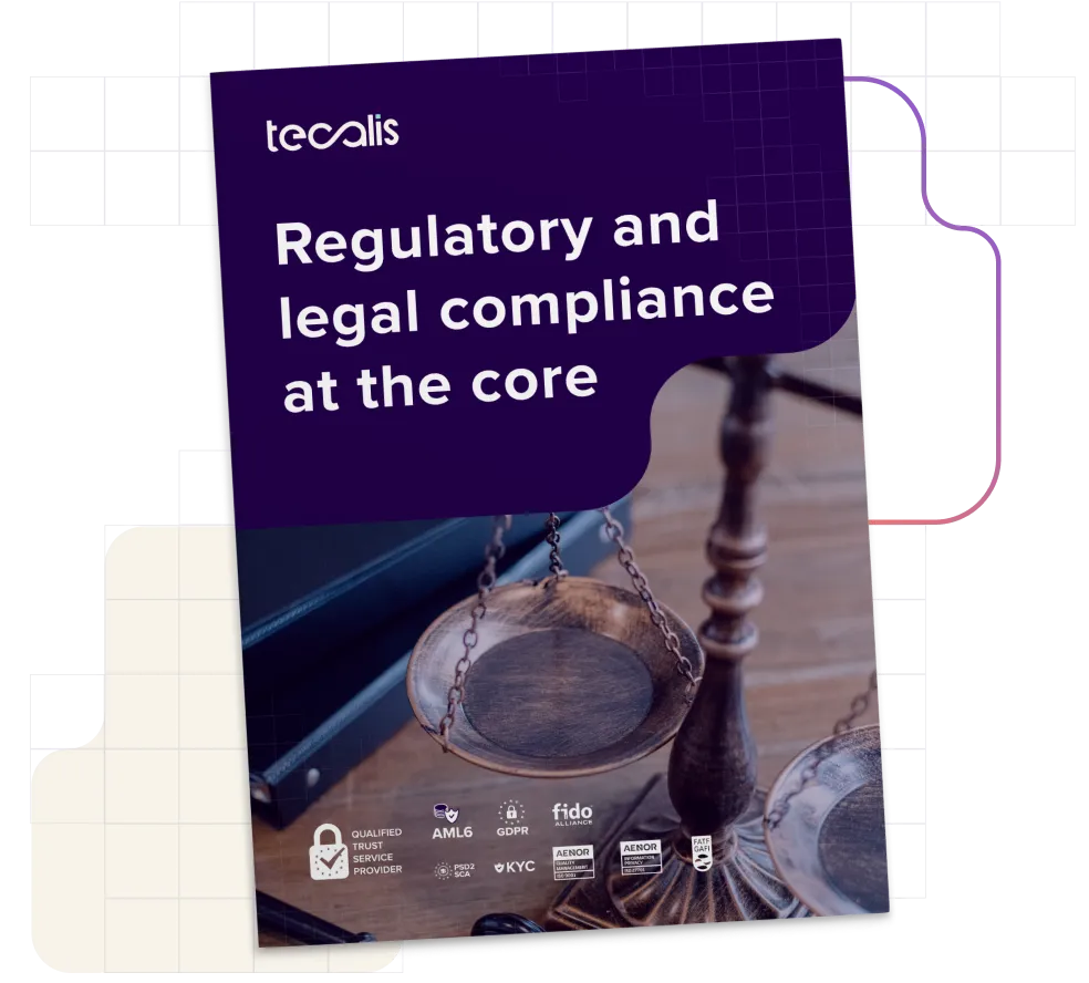 Cover of brochure legal compliance Tecalis