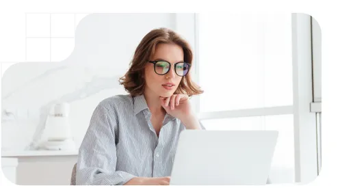 Signing a document with a laptop