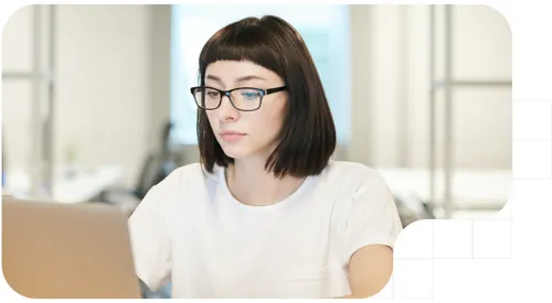 user accessing her online account